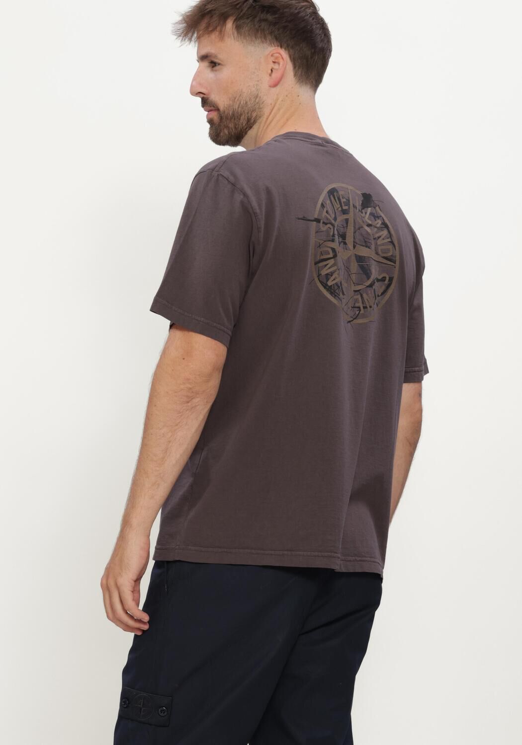 Antraciet STONE ISLAND T-shirt SS T-SHIRT S0E19 - large