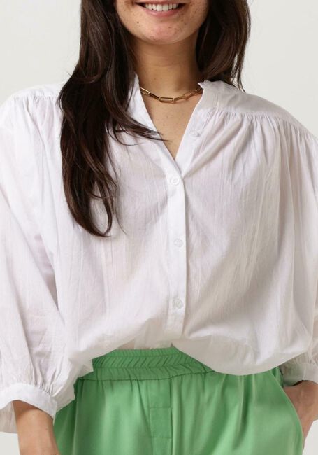 Witte SUMMUM Blouses BLOUSE COTTON VOILE - large