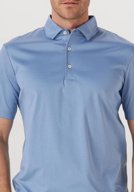 Lichtblauwe VALENZA Polo 1005 SUPIMA POLO SCHILLER COLLAR S/S - large