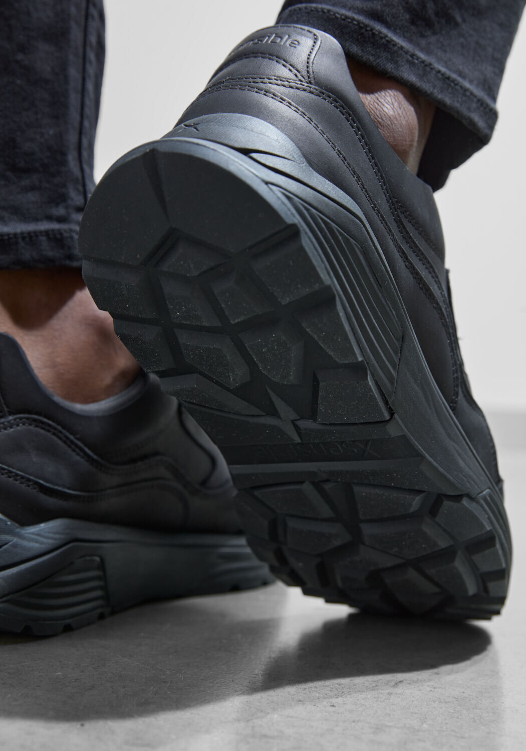 Zwarte XSENSIBLE Lage sneakers COMBI G SNEAKER MEN - large