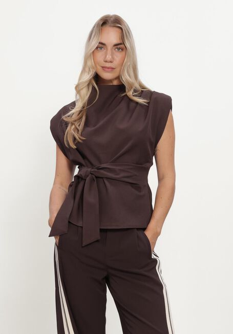 Bruine CO'COUTURE Top LUNACC PLEAT TOP - large