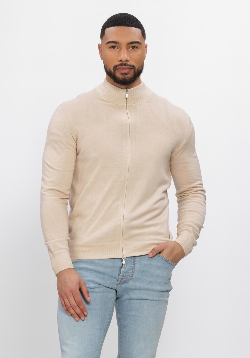 Beige GRAN SASSO Trui CREW L/SLV - large