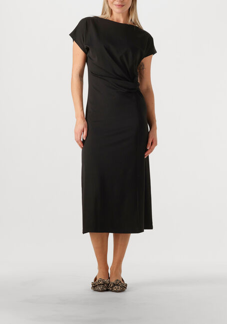 Zwarte KNIT-TED Midi jurk ZWAAN - large