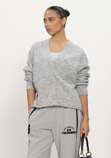 Grijze PENN & INK Trui CARDIGAN - large