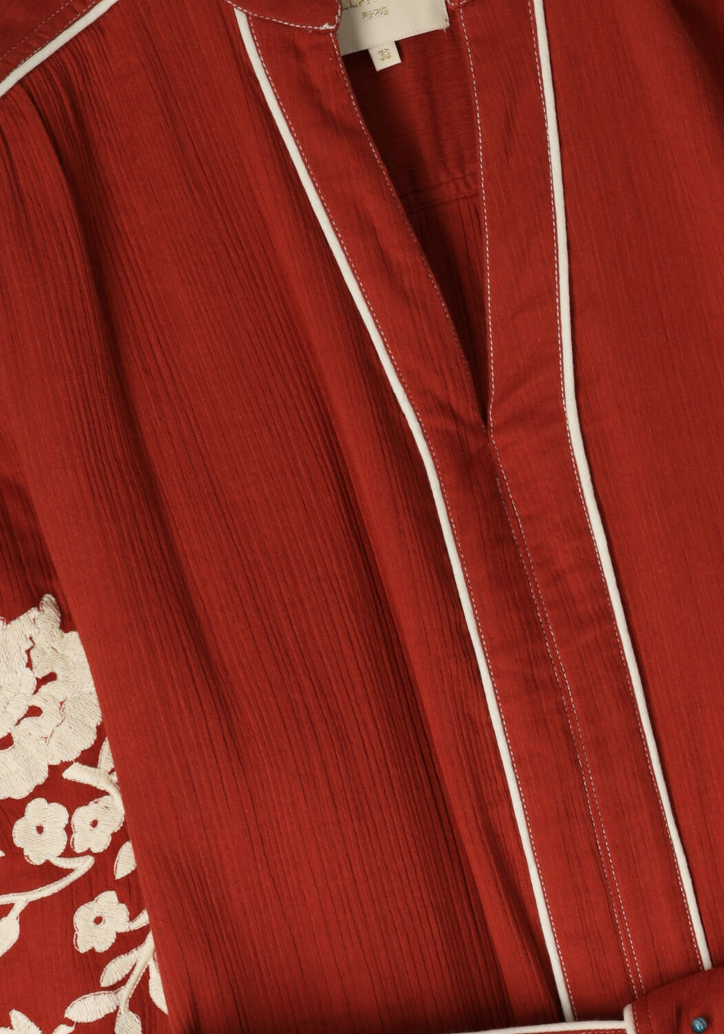 Rode STELLA FOREST Midi jurk E24RO012 - large