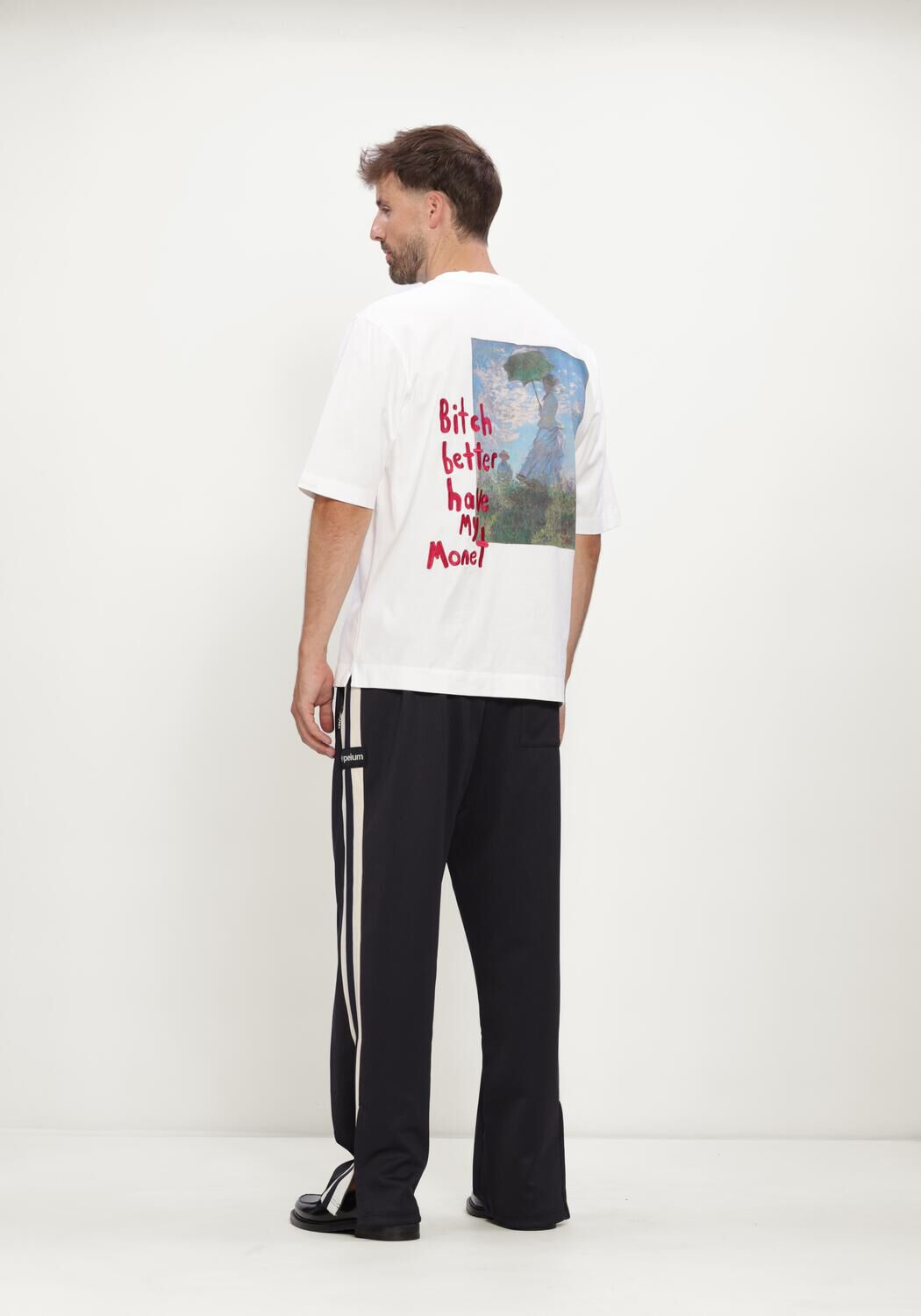 Witte HOPEIUM T-shirt BITCH TEE S/S HOPEIUM WHITE - large