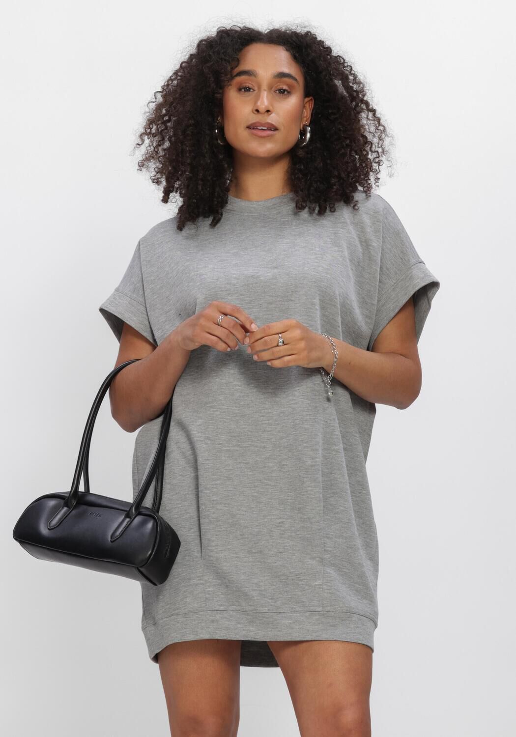 Grijze CO'COUTURE Mini jurk LANECC SWEAT DRESS - large