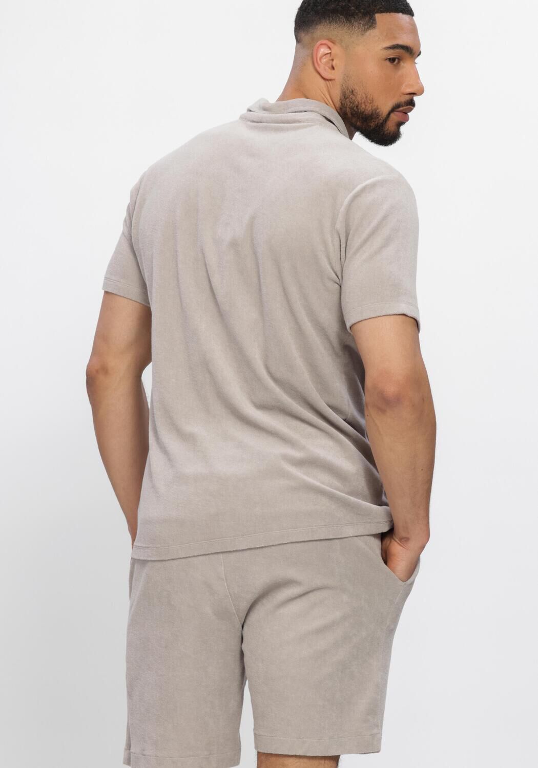 Grijze WAHTS Casual overhemd RYANS TOWELING - large