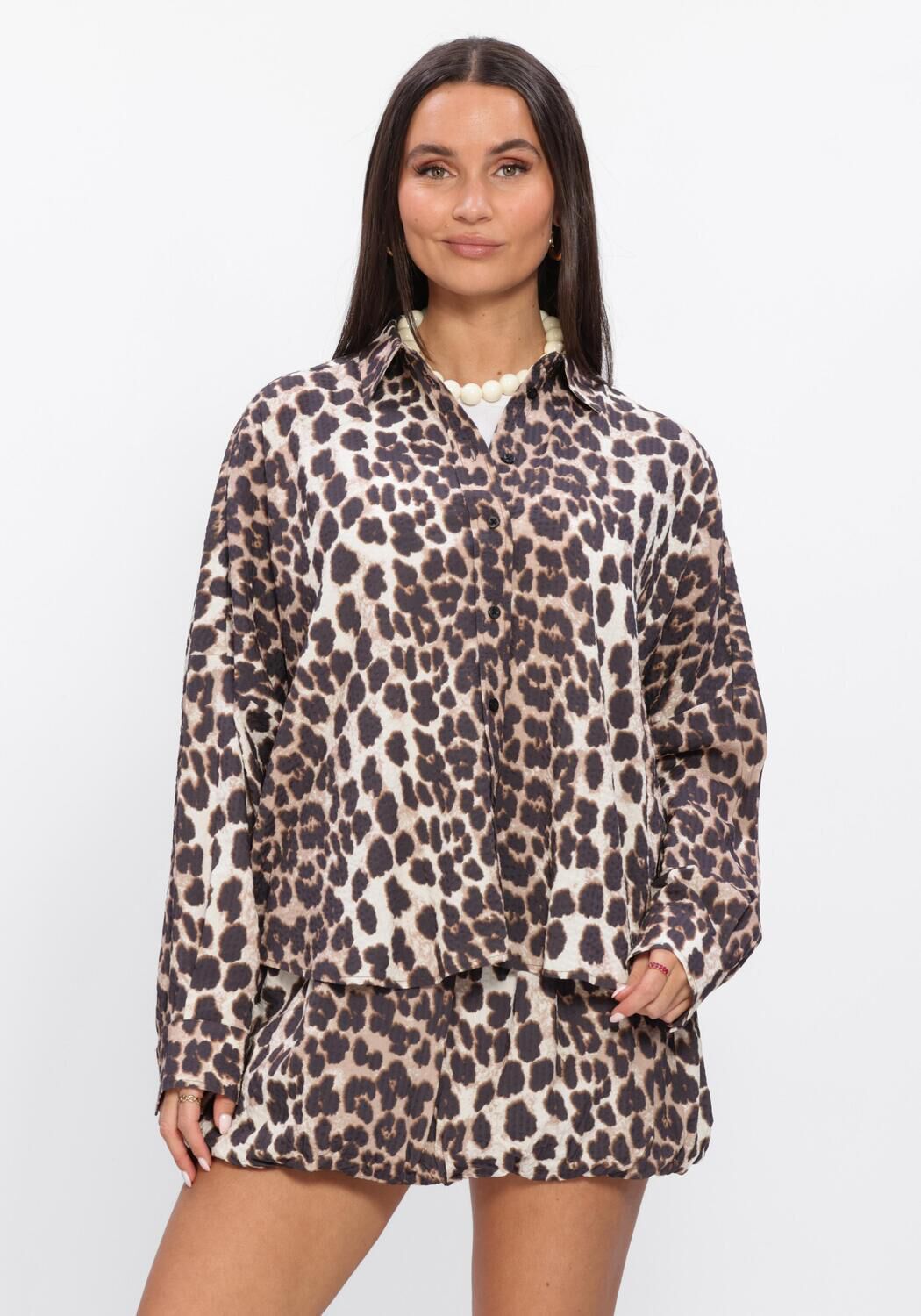 Alix the Label Blouse Dames Ladies Woven Animal Blouse, Maat: S afbeelding 1