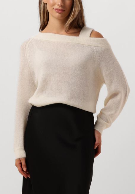 Ecru DANTE6 Top YONKA OFF SHOULDER SWEATER - large