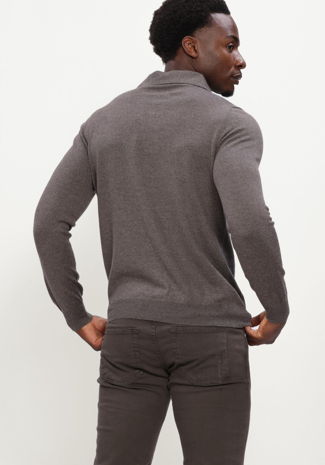 Taupe GRAN SASSO Polo POLO L/SLV - large