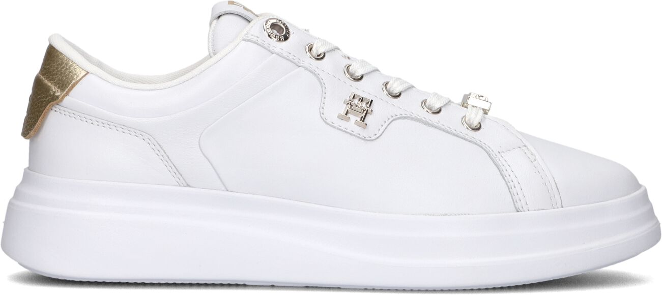 Tommy Hilfiger Lage Sneakers Dames Pointy Court Hardware, Maat: 36, Materiaal: Leer, Kleur: Wit