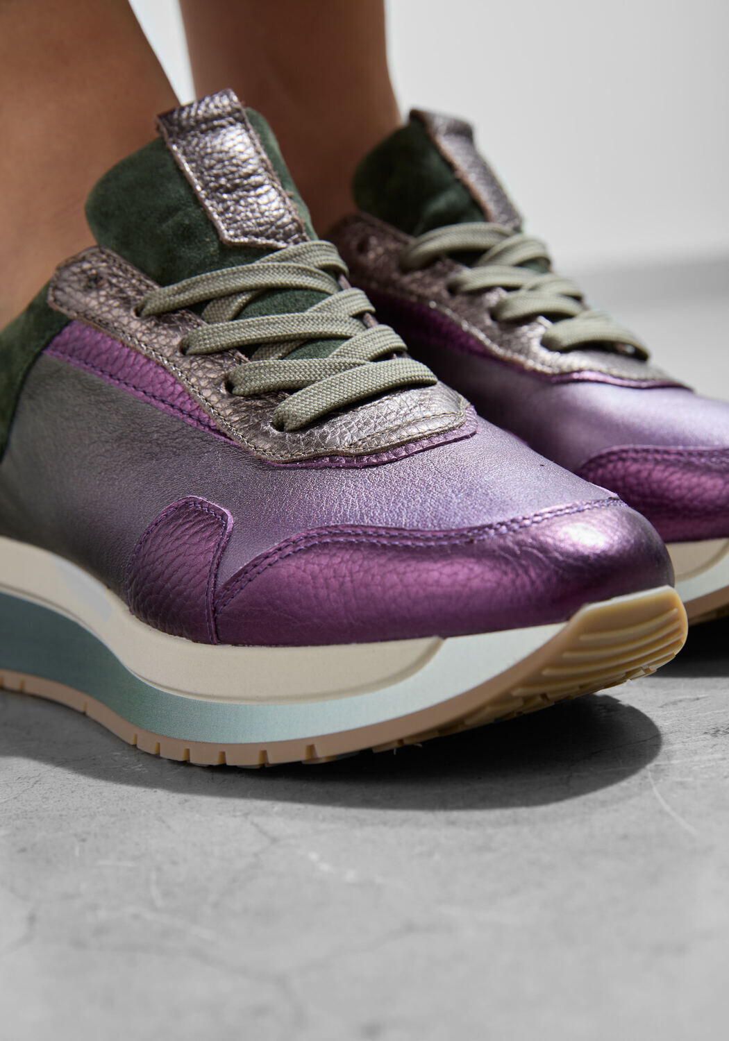 Groene SOFTWAVES Lage sneakers 8.94.01 - large