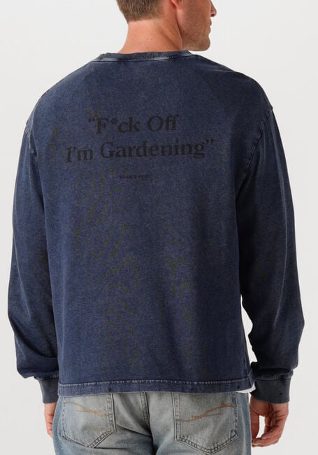 Blauwe BRAM'S FRUIT T-shirt DISTRESSED F*CK OFF LONGSLEEVE - large