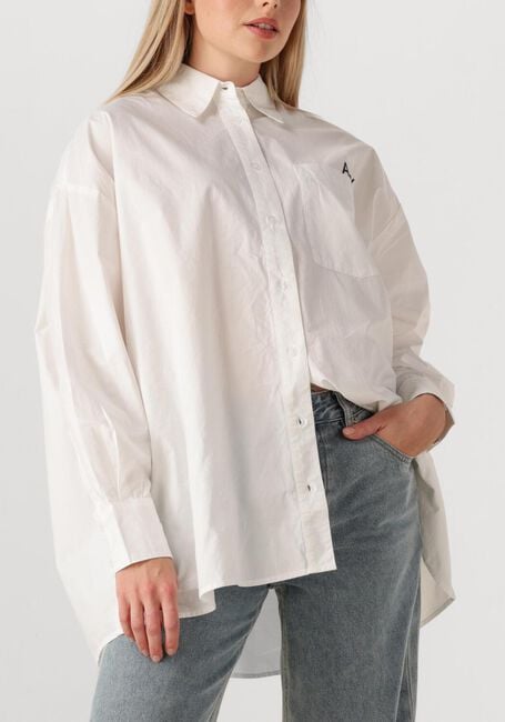 Witte ALIX THE LABEL Blouses LADIES WOVEN OVERSIZED POPLIN BLOUSE - large