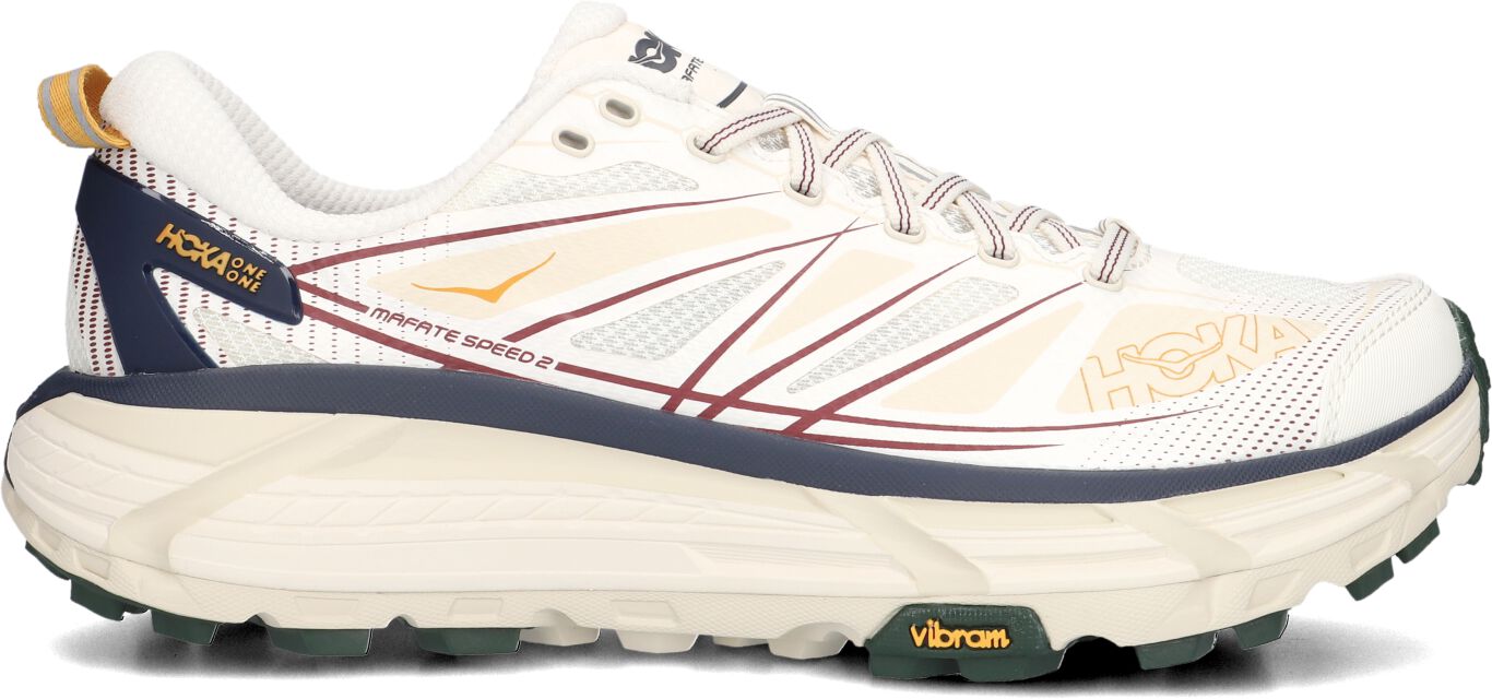 Hoka Lage Sneakers Heren Mafate Speed 2, Maat: 38, Materiaal: Leatherlook, Kleur: Wit