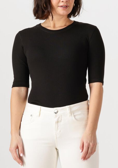 Zwarte CLOSED T-shirt CREWNECK SHORTSLEEVE - large
