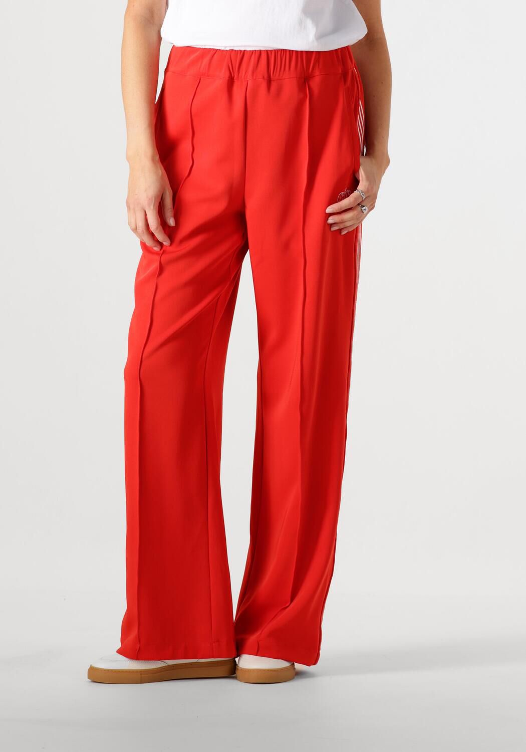 Co'Couture Joggingbroek Dames Aminacc Crease Ll Pant, Maat: M, Kleur: Rood