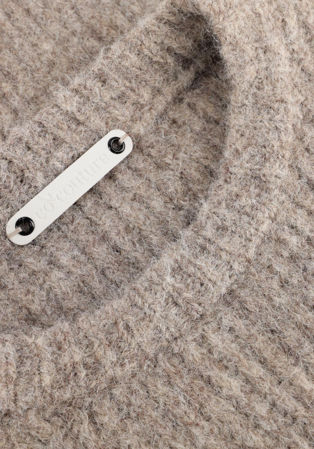 Taupe CO'COUTURE Trui CHARLIE KNIT - large