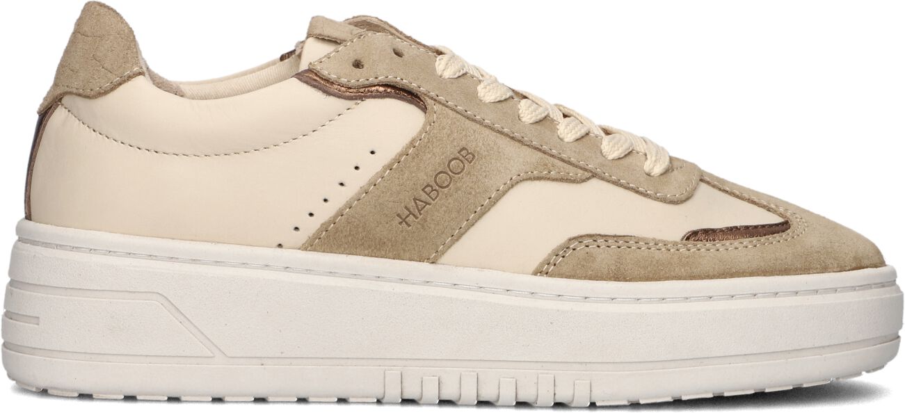 Haboob Lage Sneakers Dames Anemone, Maat: 41, Materiaal: Leer, Kleur: Beige