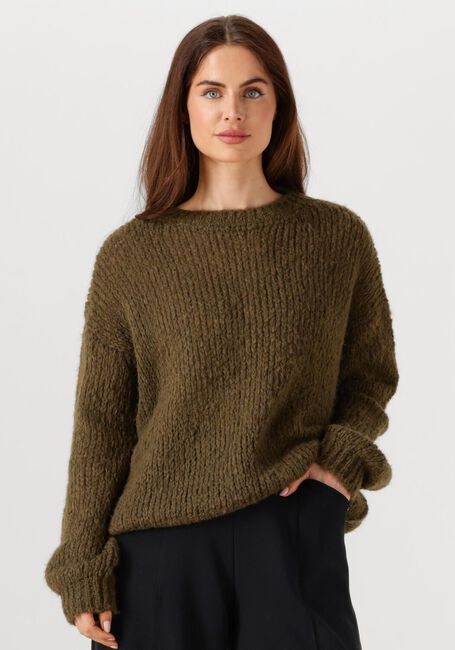Groene PENN & INK Trui JUMPER W25L246 - large