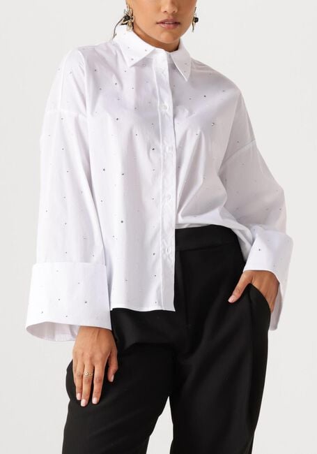 Witte CO'COUTURE Blouses LENICC WIDE CUFF STONE SHIRT - large