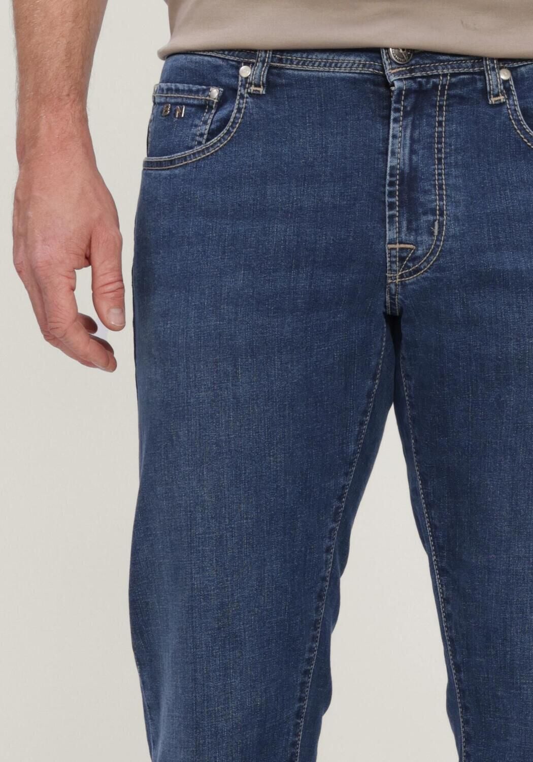 Blauwe TRAMAROSSA Slim fit jeans MICHELANGELO - large