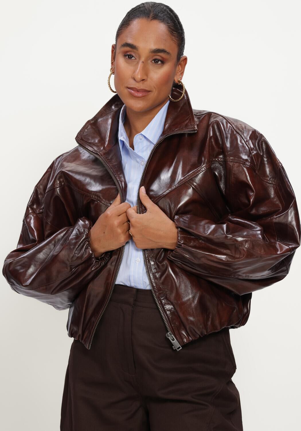 Bruine COPENHAGEN MUSE Jassen CMKRISTA-JACKET - large