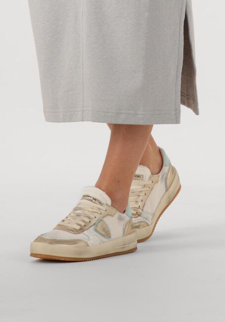 Gouden PHILIPPE MODEL Lage sneakers NICE LOW WOMAN - large