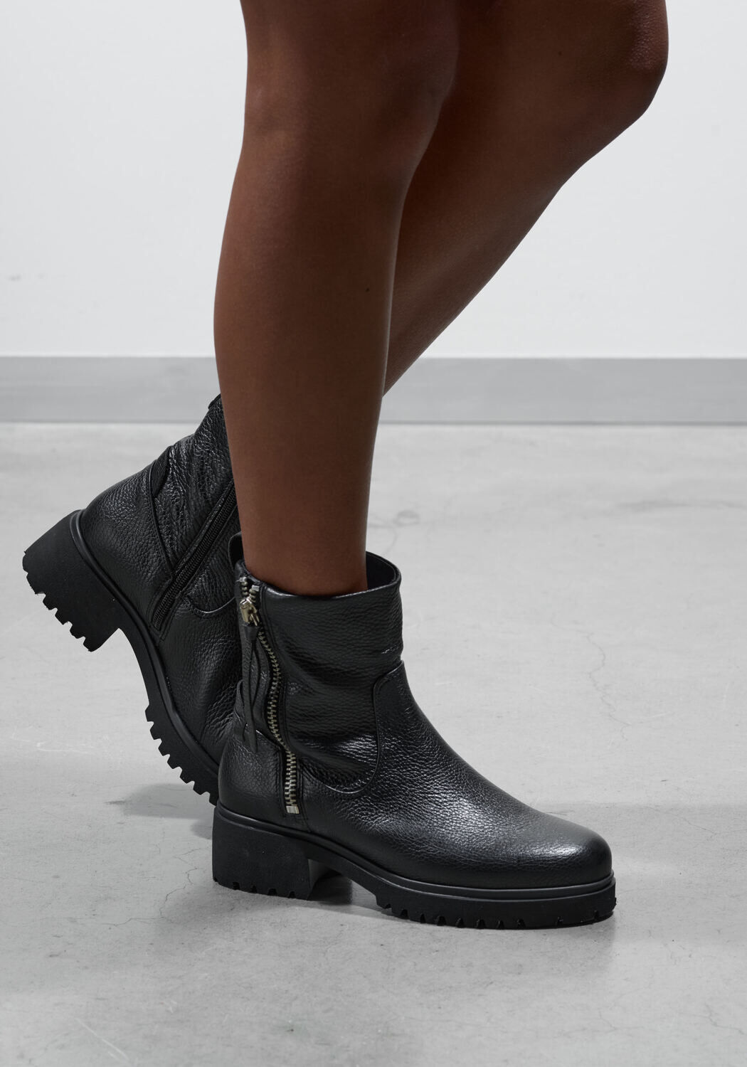 Zwarte PIEDI NUDI Enkellaarsjes SORA 03.03 - large