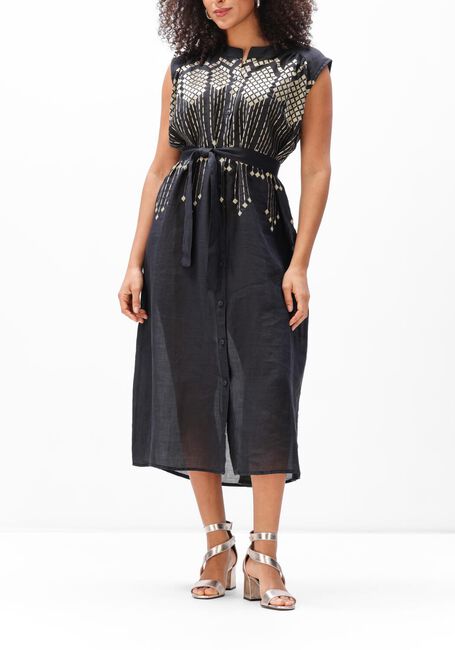 Zwarte GREEK ARCHAIC KORI Jurken S26K-4083196 - large