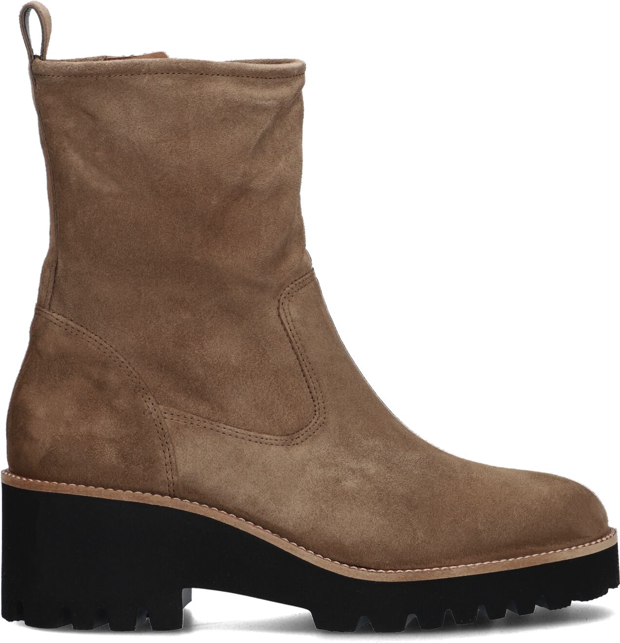 Paul Green Enkelboots Dames 9017, Maat: 41, Materiaal: Suède, Kleur: Taupe