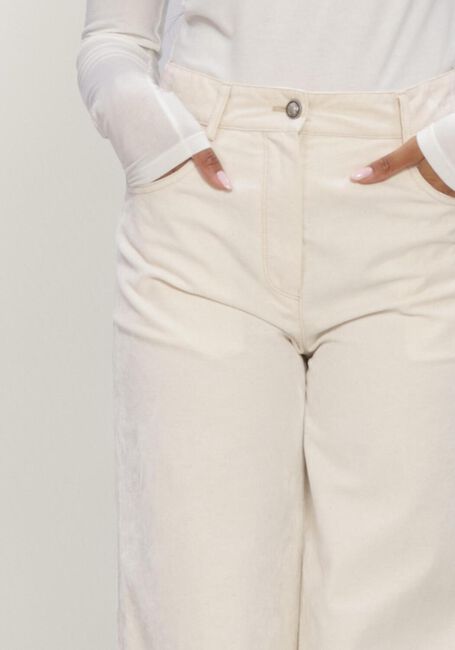 Beige FORTE FORTE Broeken FLOCK DENIM 5 POCKETS PANTS - large
