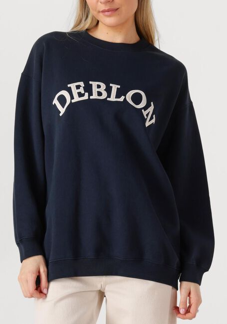 Donkerblauwe DEBLON SPORTS Sweater ROMEE - large