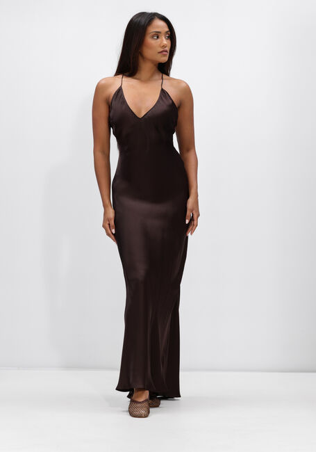 Bruine ANINE BING Jurken LAUREL DRESS DEEP BROWN - large
