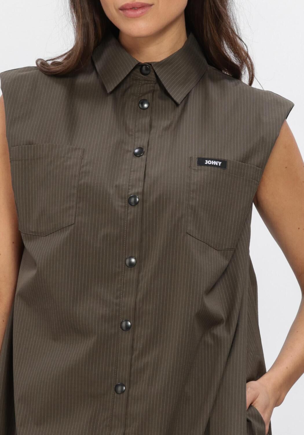 Khaki JOHNY Mini jurk EZRA DRESS - large