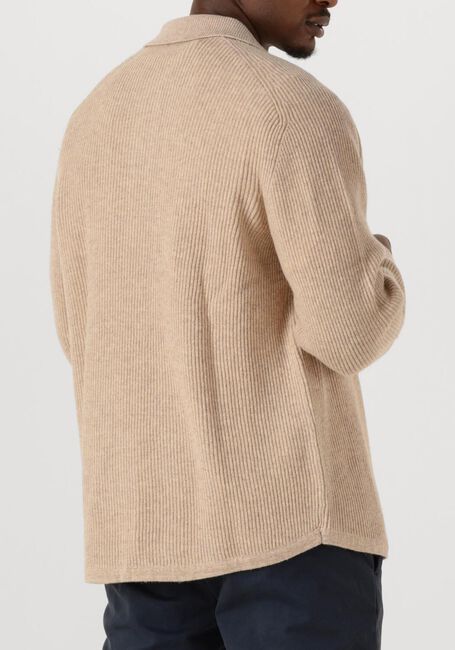 Beige PROFUOMO Vest OVERSHIRT FULL BUTTON - large