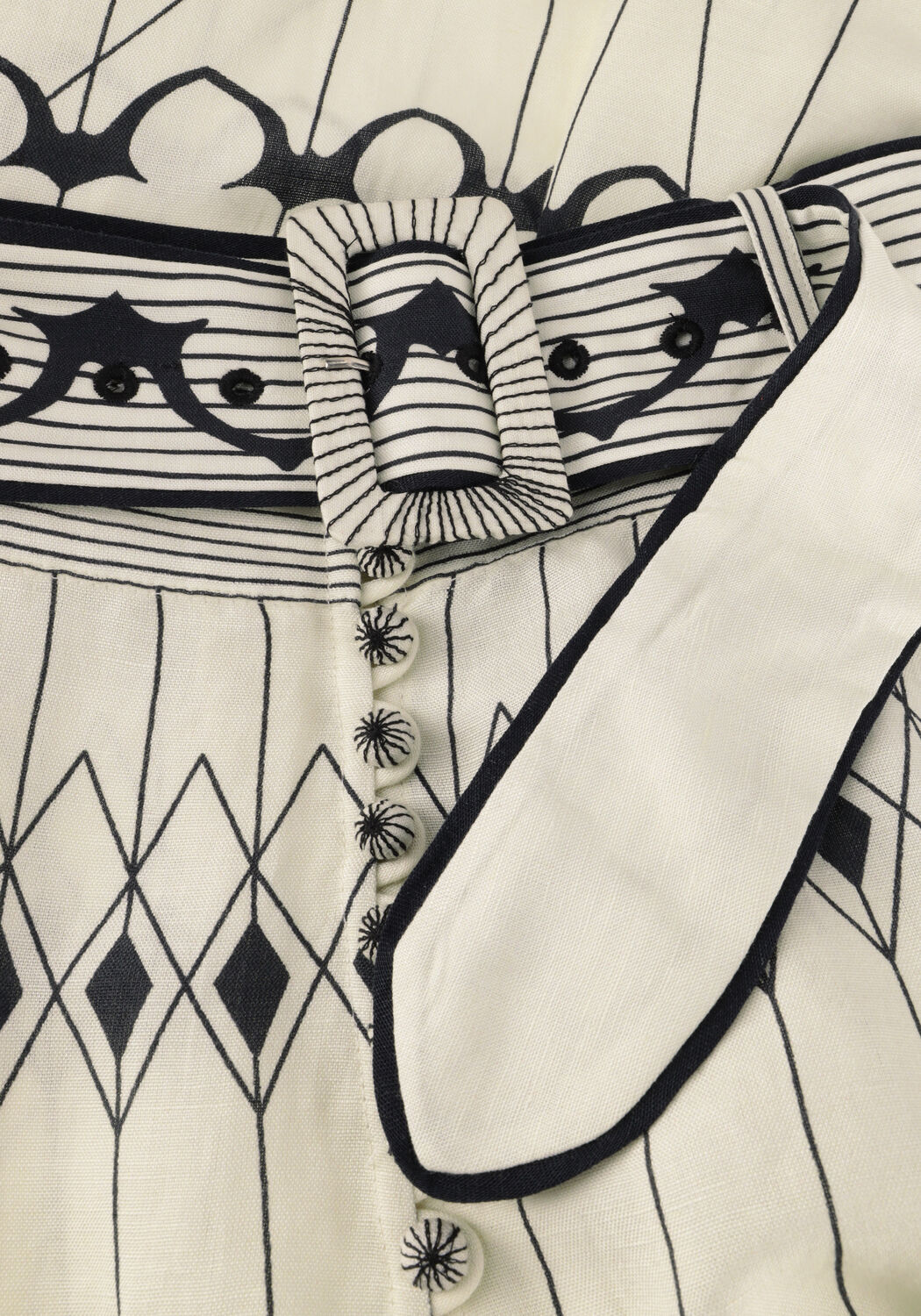 Ecru SCARLETT POPPIES Maxirok PAULA - large