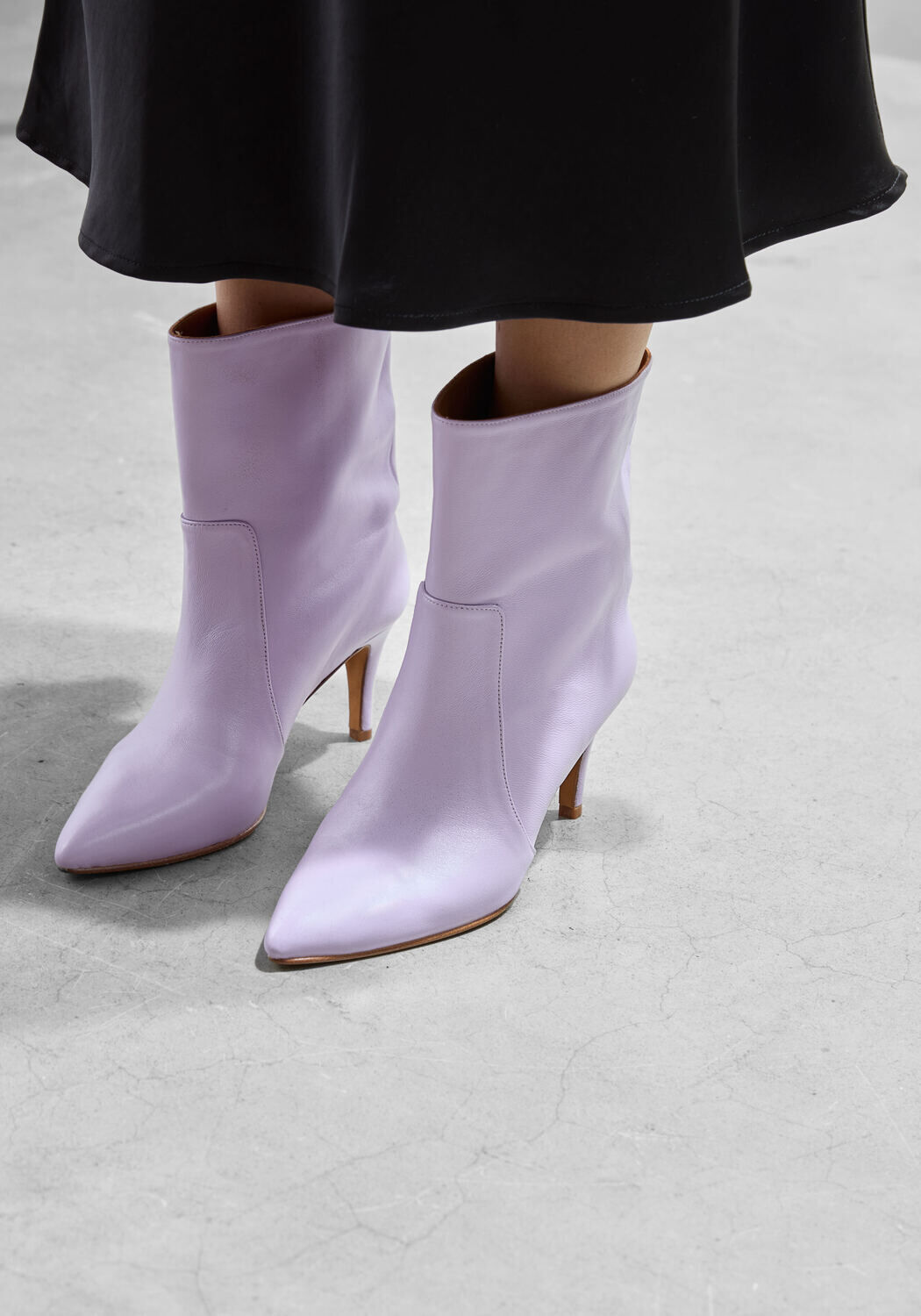 Paarse TORAL Enkellaarsjes ARAN - large