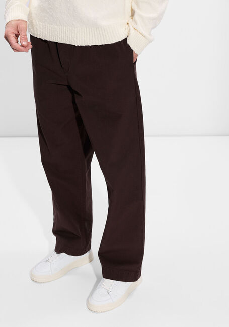 Bruine THE SAVAGE REPORT Broeken RIPSTOP PANTS - large