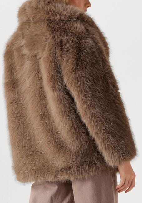 Taupe ALTER EGO Faux fur jas HARPER - large