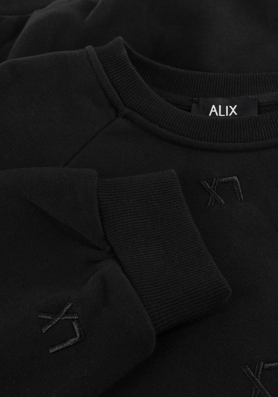 Zwarte ALIX THE LABEL Sweater KNITTED LOGO SWEATER - large