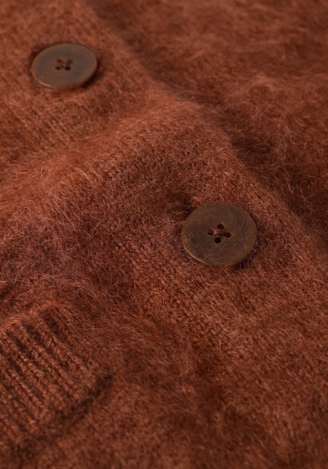 Bruine DOROTHEE SCHUMACHER Vest FLUFFY STATEMENTS CARDIGAN - large