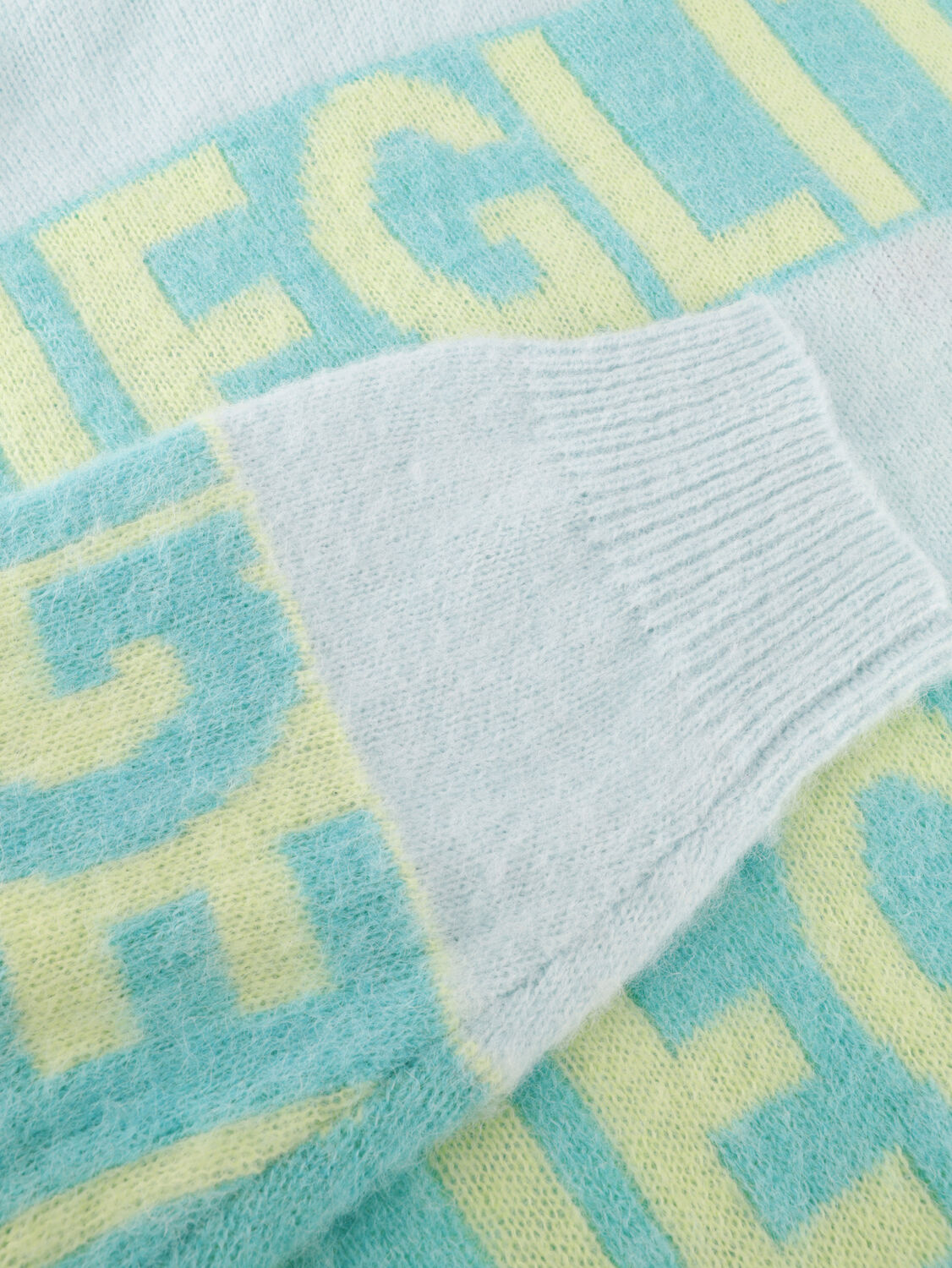 Lichtblauwe STIEGLITZ Trui KEISHA KNITTED SWEATER - large