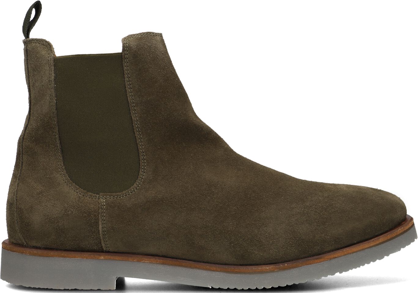 Stefano Lauran Chelsea Boots Heren S3075, Maat: 40, Materiaal: Suède, Kleur: Groen