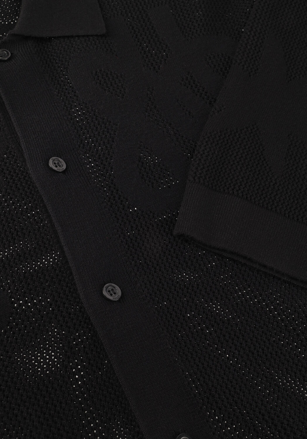 Zwarte FILLING PIECES Vest KNIT LONGSLEEVE BREAKING BREAD - large