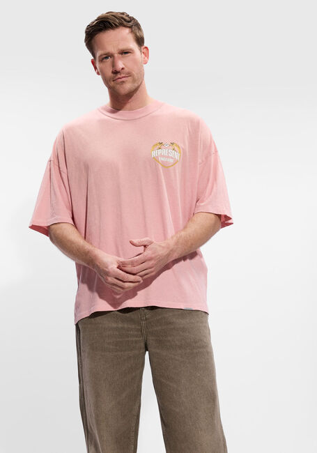 Roze REPRESENT Polo ANGEL BORDER T SHIRT - large