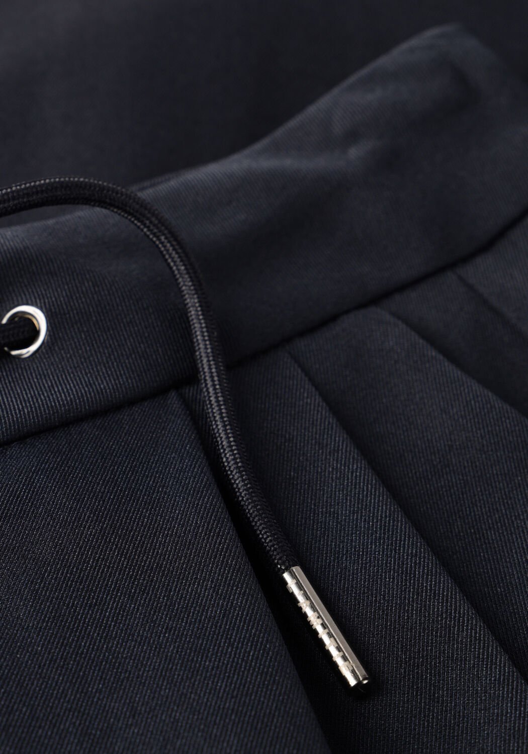 Donkerblauwe HAUTE L'AMITI&Eacute; Joggingbroek MICHELLE TAILOR TIE TALL PANT - large