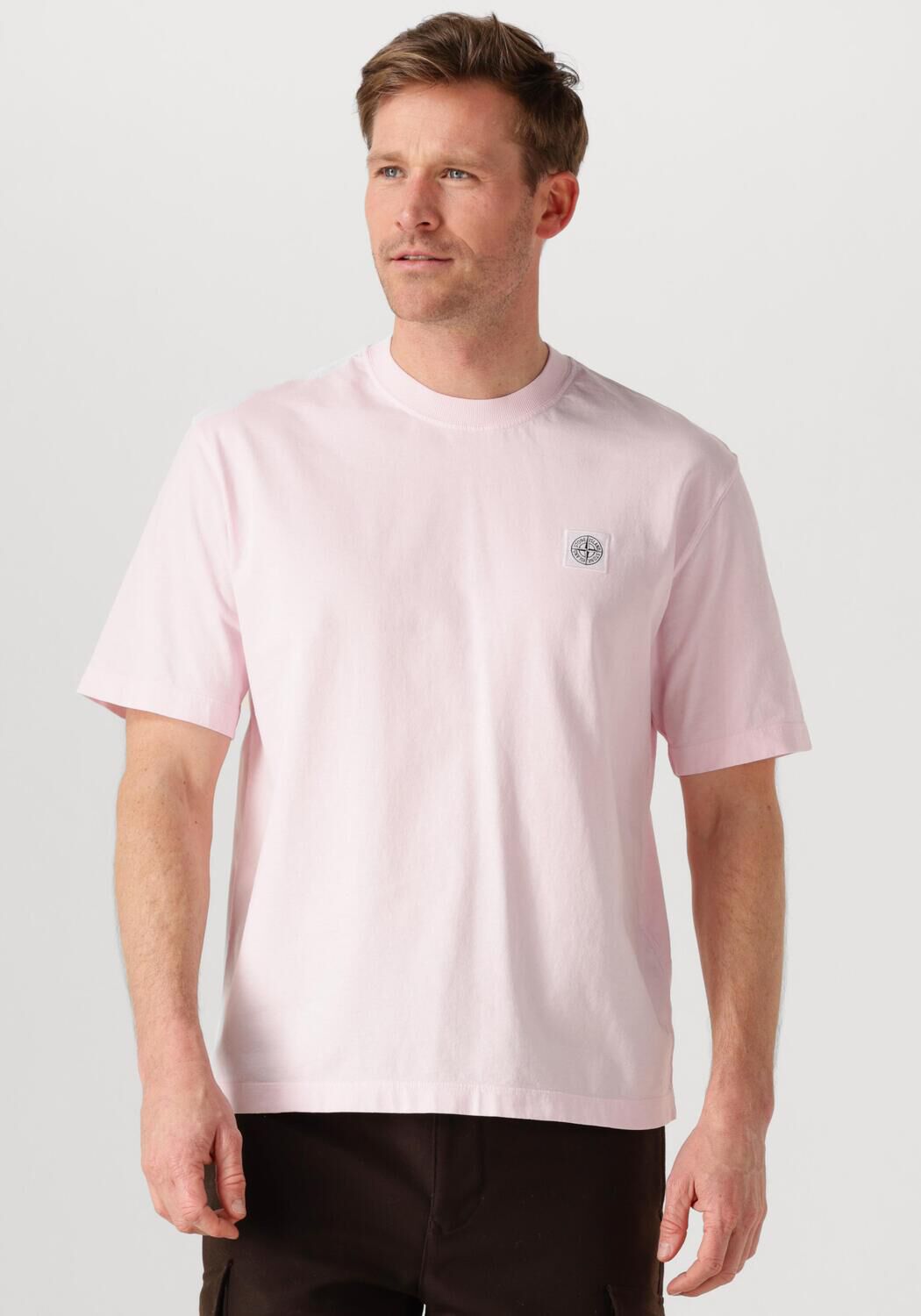 Roze STONE ISLAND T-shirt SS T SHIRT | Assem