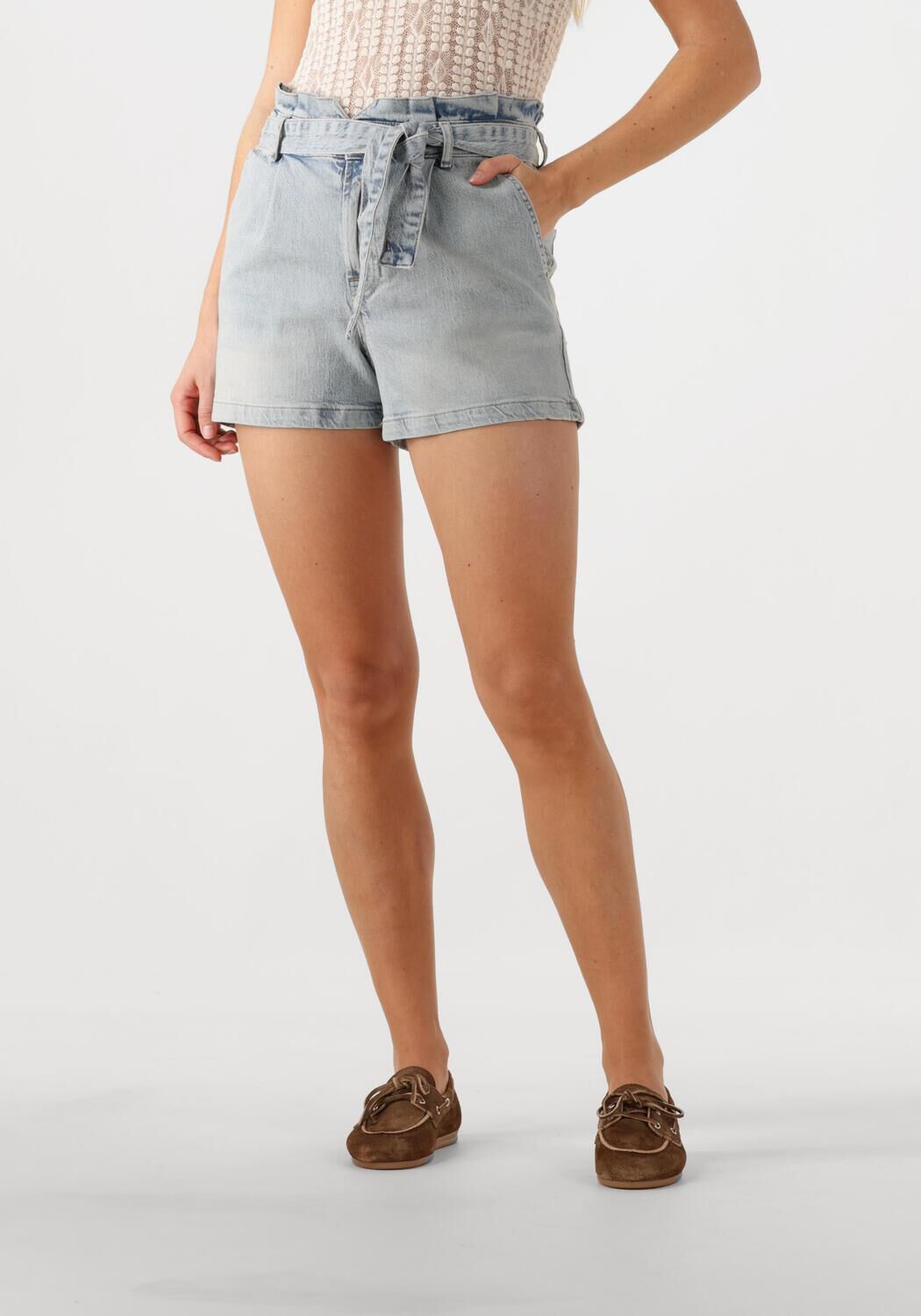 Dante6 Broek
Dames Slater Denim Shorts, Maat: 34, Kleur: Lichtblauw